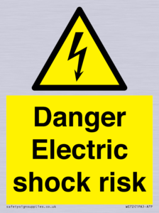 Danger Electric shock risk